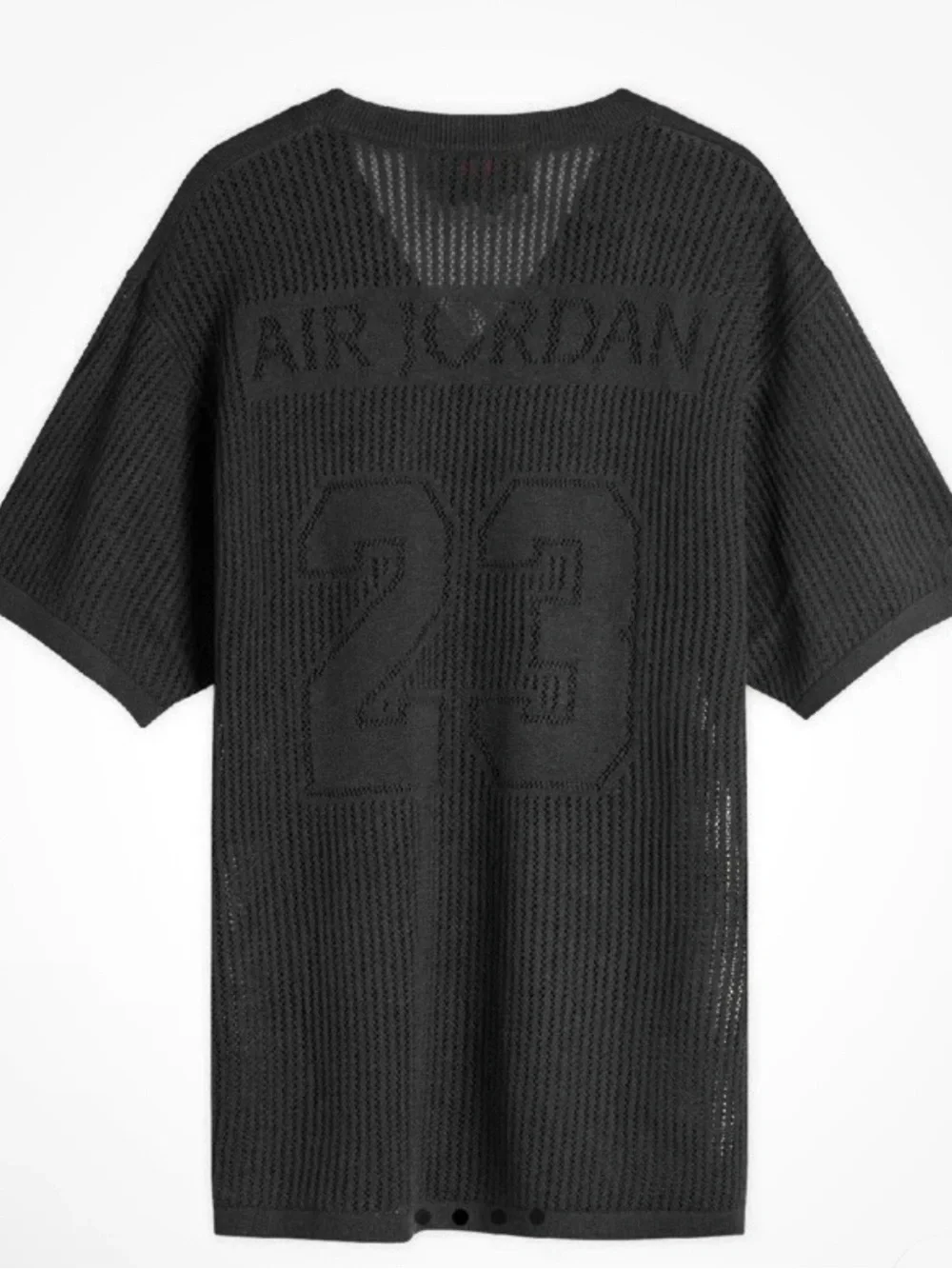 Air Jordan Knit Jersey 23 Logo Shirt Black